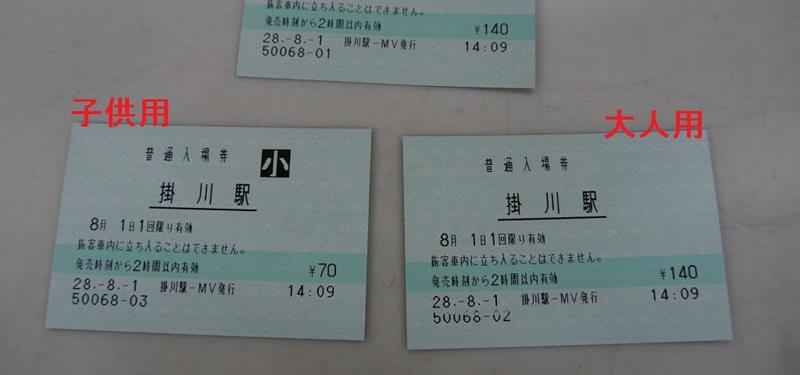 新幹線の入場券